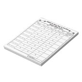 AMRAP Gewichtsanheber Notizblock (Rotiert)