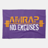 AMRAP - Herz über Verstand Geschirrtuch (Horizontal)