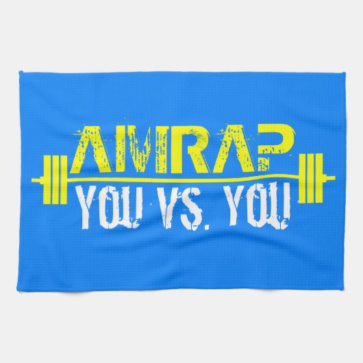AMRAP - Herz über Verstand Geschirrtuch (Horizontal)