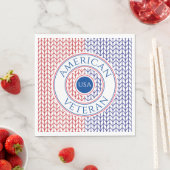 AMRICAN VETERAN Standard Luncheon Paper Napkins Serviette (Beispiel)
