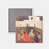 Amrita Sher-Gil - Alte Geschichtenerzählerin, schö Magnet (Vorderseite/Rückseite)