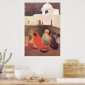 Amrita Sher-Gil - Alte Geschichtenerzählerin, schö Poster (Küche)