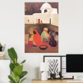 Amrita Sher-Gil - Alte Geschichtenerzählerin, schö Poster (Heimbüro)