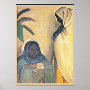 Amrita Sher-Gil - Zwei Frauen, Kunstmalerei Poster