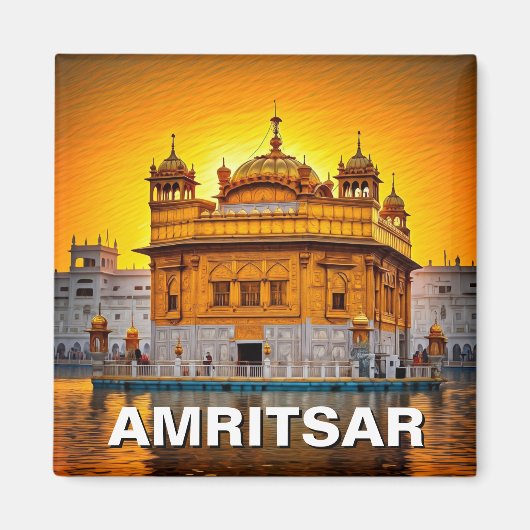 Amritsar Golden Tempel Magnet (Vorne)