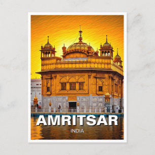 Amritsar Golden Tempel Postkarte