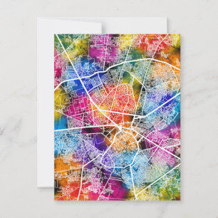 Amritsar Punjab City Map Postkarte