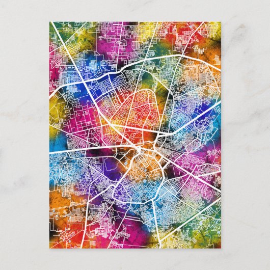 Amritsar Punjab City Map Postkarte (Vorderseite)