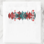 Amritsar Punjab Skyline Rechteckiger Aufkleber (Tasche)