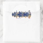 Amritsar Skyline Runder Aufkleber (Tasche)