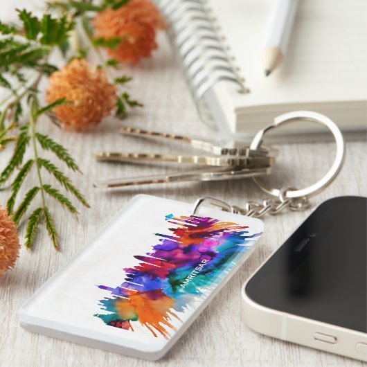 Amritsar Skyline Schlüsselanhänger (Vorderseite rechts)