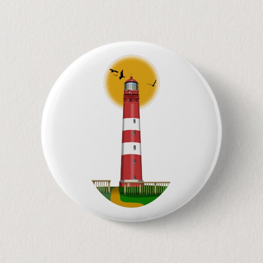 Amrum Lighthouse Deutschland Button (Vorderseite)
