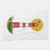 Amrum Lighthouse Deutschland Geschirrtuch (Horizontal)