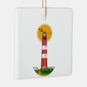 Amrum Lighthouse Deutschland Keramikornament (Rechts)