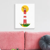 Amrum Lighthouse Deutschland Leinwanddruck (Insitu (Wohnzimmer))