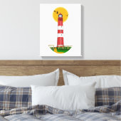 Amrum Lighthouse Deutschland Leinwanddruck (Insitu (Schlafzimmer))