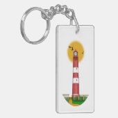 Amrum Lighthouse Deutschland Schlüsselanhänger (Vorderseite links)