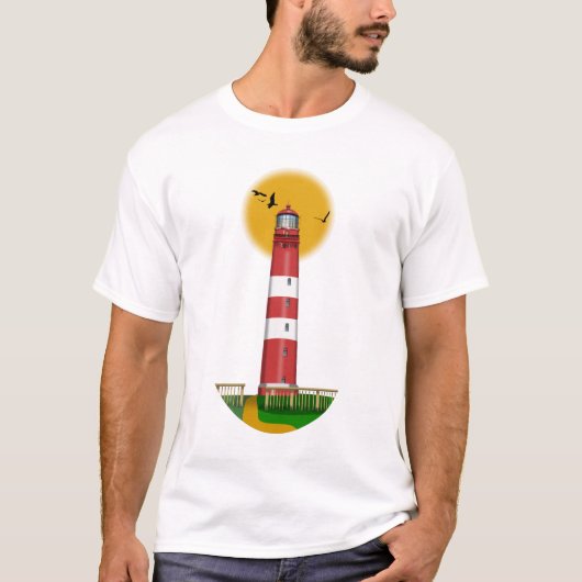 Amrum Lighthouse Deutschland T-Shirt (Vorderseite)