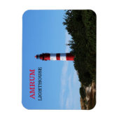 Amrum Lighthouse, Nordfriesland, Deutschland Postk Magnet (Vertikal)