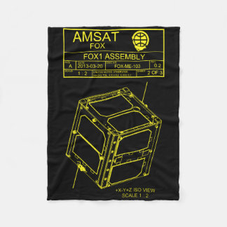 AMSAT Fox-1 Versammlungs-Decke Fleecedecke