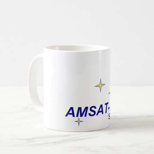 AMSAT-HB Tasse (Vorderseite Links)