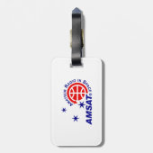 AMSAT horizontaler Logo-Gepäckanhänger Gepäckanhänger (Rückseite vertikal)