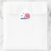 AMSAT-Logo-Aufkleber Runder Aufkleber (Tasche)