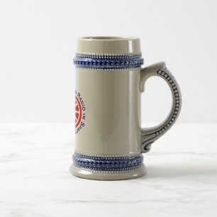 AMSAT Logo-Bier Stein Bierglas