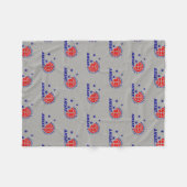 AMSAT Logo-Fleece-Decke Fleecedecke (Vorderseite (Horizontal))