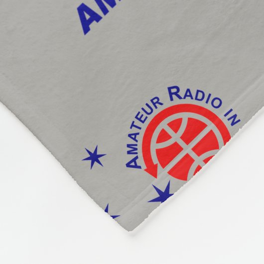 AMSAT Logo-Fleece-Decke Fleecedecke (Ecke)