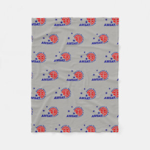 AMSAT Logo-Fleece-Decke Fleecedecke