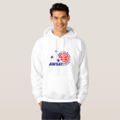 AMSAT Logo-mit Kapuze Sweatshirt (Vorne ganz)