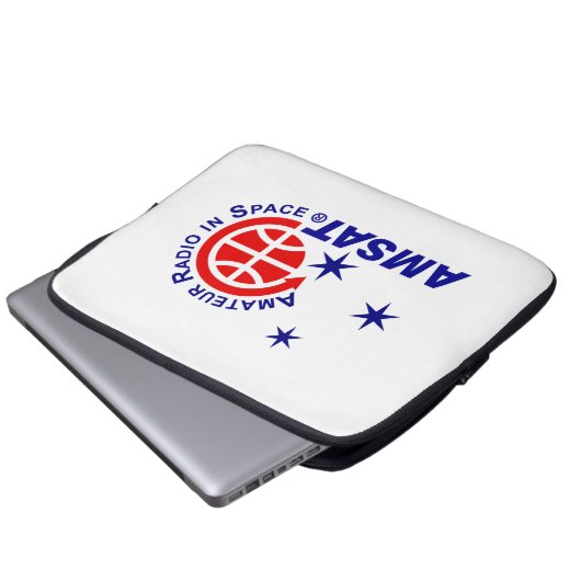 AMSAT Logo-Notebook-Sleeve Laptopschutzhülle (Vorne Knopf)