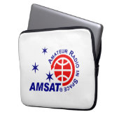 AMSAT Logo-Notebook-Sleeve Laptopschutzhülle (Vorderseite Links)