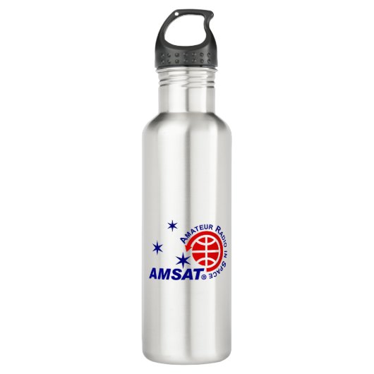 AMSAT Wasserflasche Edelstahlflasche (Vorderseite)