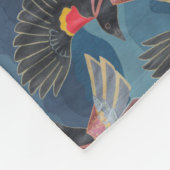 Amsel fliegt fleecedecke (Ecke)