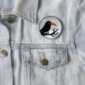 Amsel Goth Rabe/Krähe Button (Beispiel)