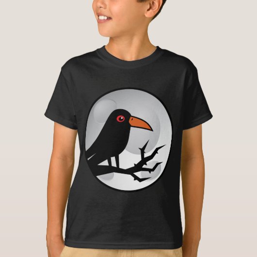 Amsel Goth Rabe/Krähe T-Shirt (Vorderseite)