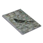 Amsel im Baum Notizblock (Rechte Seite)