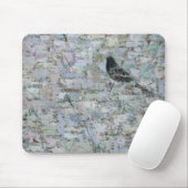 Amsel in Baum 2012 Mousepad (Mit Mouse)