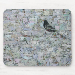 Amsel in Baum 2012 Mousepad