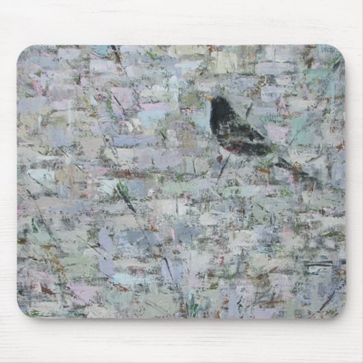 Amsel in Baum 2012 Mousepad (Vorne)