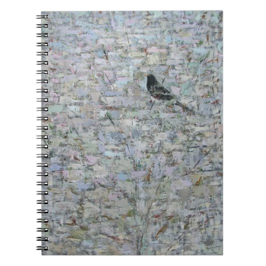 Amsel in Baum 2012 Notizblock (Vorderseite)