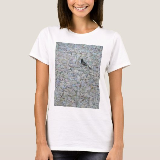 Amsel in Baum 2012 T-Shirt (Vorderseite)