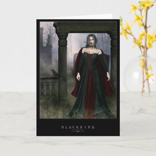 Amsel Karte (Gelbe Blume)