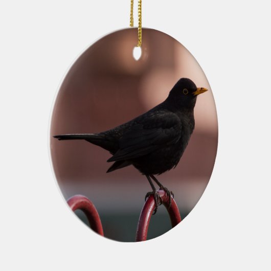 Amsel Keramikornament (Rechts)