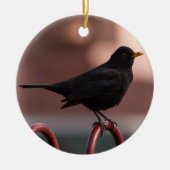 Amsel Keramikornament (Vorne)