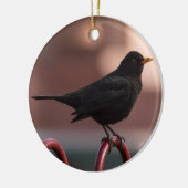 Amsel Keramikornament (Links)