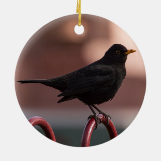 Amsel Keramikornament (Hinten)