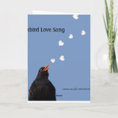 Amsel-Liebe-Lied-Karte Karte (Rückseite)